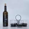 Foldable Rotating Cup Holder for Coffee, Wine, or Cocktail Glasses - Creative Petal Shape, Multifunctional Handle & Carrier