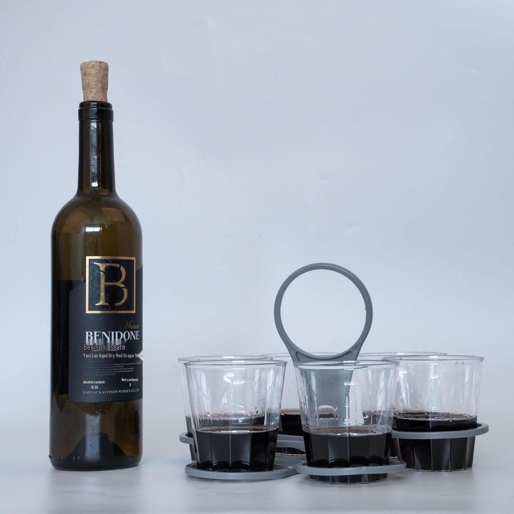Foldable Rotating Cup Holder for Coffee, Wine, or Cocktail Glasses - Creative Petal Shape, Multifunctional Handle & Carrier