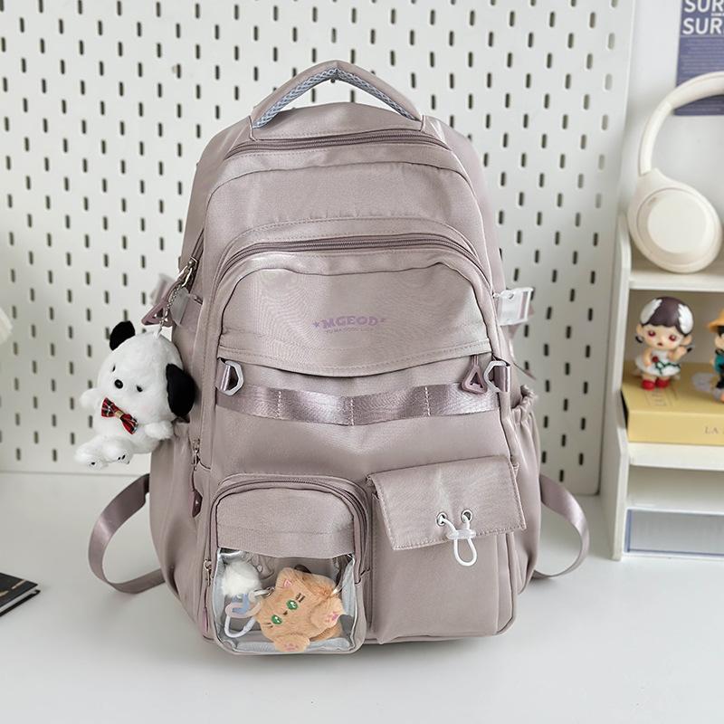 New Japanese schoolbag female ins campus students junior high school senior sense backpack large capacity tooling backpack
