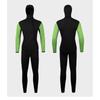 5mm Neoprene Wetsuit Surfing Diving Freediving Warm Winter Fall Use Mens Two Piece Black Green