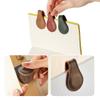 1pcs Magnetic Bookmark Double-Sided Magnetic Reading Bookmark Multifunctional Leather Bookmark Book Accessories