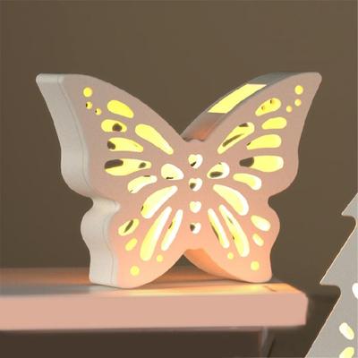 Moule en Silicone en Forme de Cœur Papillon Creux pour Support de Bougie en Résine Époxy Porte-Bougie Chauffe-Plat Décoration en Plâtre