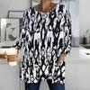 Ladies Round Neck Oversized Long Sleeve Shirt Soft Comfy Tops For Home Loungewear