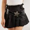 Rivet Belt Women's Decoration Fashion Star Buckle Waist Seal Wide Punk Style Outer Belt