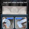 Instrument de marcare cu arc unghiular Reglabil cu arc liniar cu dublu scop Instrument de marcare cu metal multifuncțional pentru prelucrarea metalelor în construcții de inginerie