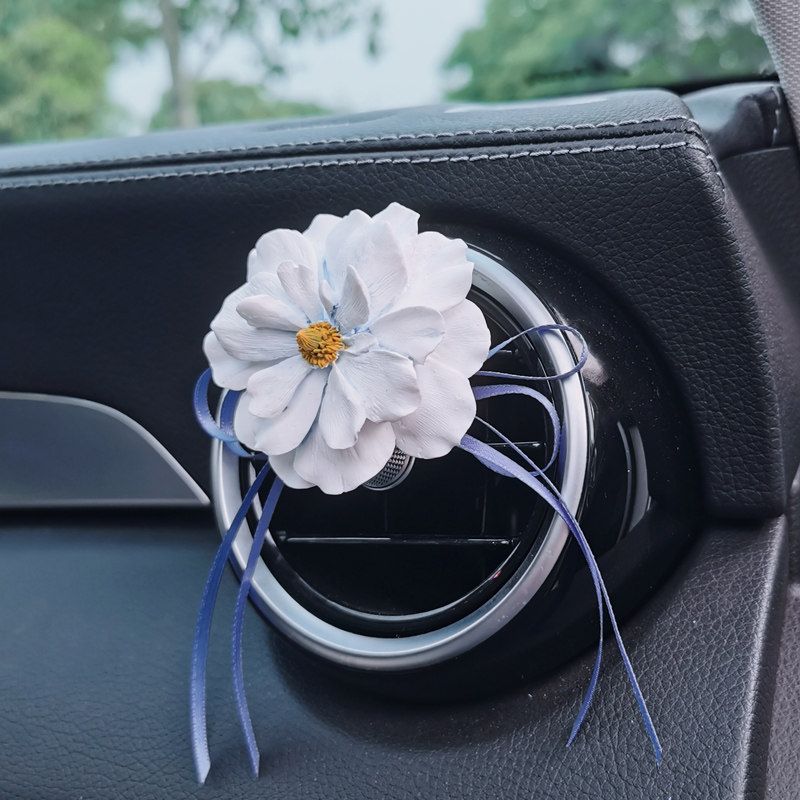 

Car Vent Perfume Aromatherapy Fresh Flowers Car-Mounted Air Conditioning Air Outlet Decoration Fragrant Stone Fairy Blue Fairy Flower Air Outlet Other notes