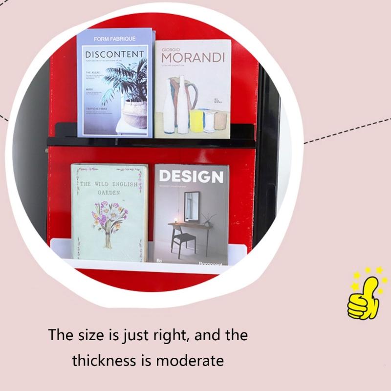 Magnetic Book Shelf for Whiteboard 17 Inch Reusable Book Display Holder Floating Shelves Seasoning Rack for Kitchen