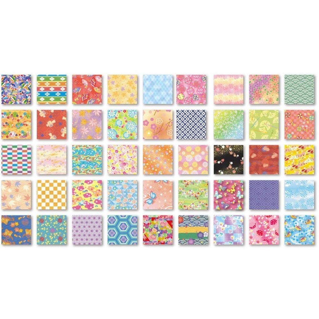 Toyo Origami Chiyogami 15cm 45 180 018053 Washi-style Paper, square, patterns, sheets,