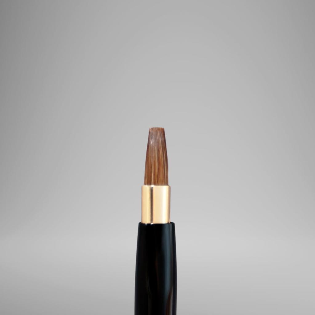 Kosmetyki Płaski Pędzel do Ust PBT Pędzel Takumi, Pędzel Wysuwany, (Końskie włosie + Włosie) (Wypychany/Z nakrętką) E-10