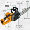 16" Cordless Chainsaw Electric Chain Saw 2800W Tree Saw For 18V Battery Blue/Yellow