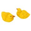2pcs Outdoor Resin Duck Figure Simulation Mini Duck Figurine Duck Pond Ornament  Pond Decor