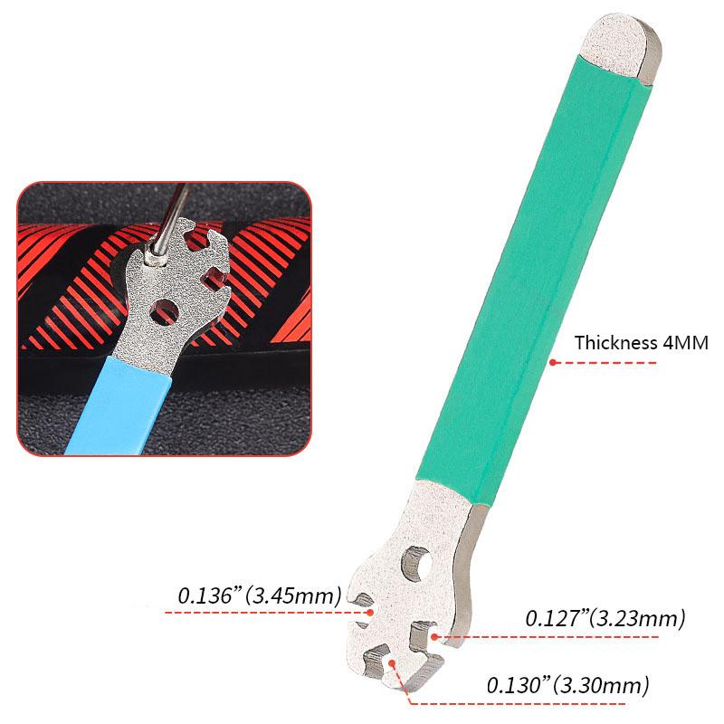 Stainless Steel Mountain Bicycle Spoke Wrench Anti-slip MTB Cycling Bike Rim Wheel Spoke Wrench Tension Correction Repair Tools