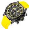 Multifunktions-Chronograph Drei-Augen-Silikonarmband Leuchtendes Kalender-Herrenuhr 2211