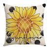Bee Day Pillow Cartoon Spring and Summer Sofa Pillow Living Room Decoration Sunflower New Printed Pillow Cover