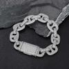 16MM Iced Out CZ Coffee Bean Bracelet Zirconia Trendy Women Man Rapper Jewelry New Designer Cuban Link Bracelet