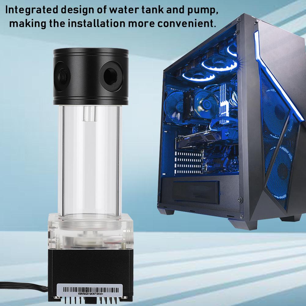 PUB FS6MA-19 Set Rezervor Pompă Răcire Apă PC Integrat cu Protecții Multiple(Negru )