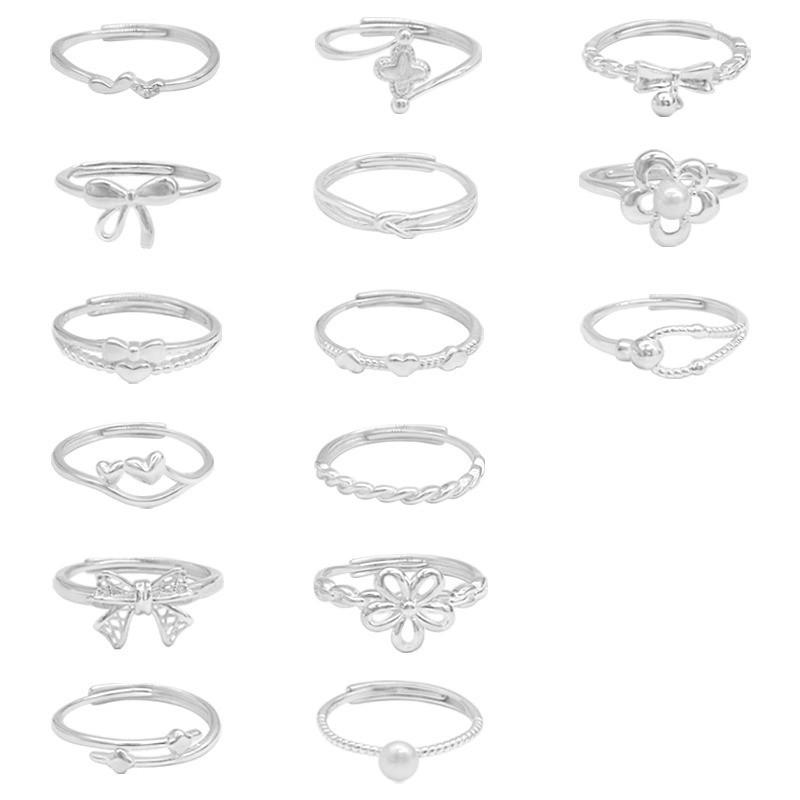 Butterfly Unique Adjustable Knot Floral Ring Collection Stylish Copper Geometric Design For Daily Wear