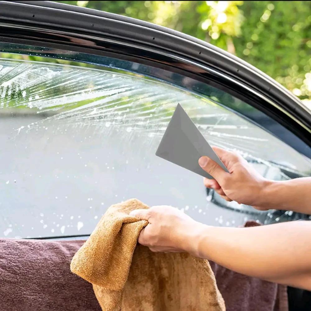 

2X universal Window Tint Squeegee Triangle Film Scraper Card Scraper Tint Tools Triangle Squeegee Car Film Installation Tools жёлтый