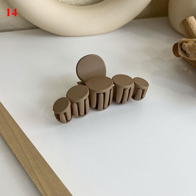 Popolare caffè nero beige fermaglio per capelli grande artiglio per capelli smerigliato fermagli per granchio forcine acriliche clip a forma di squalo geometrico