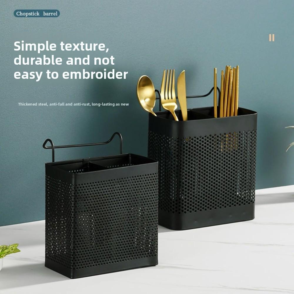 With Hook Kitchen Storage Rack Stainless Steel Cutlery Dryer Drainer Shelf  Space Saving