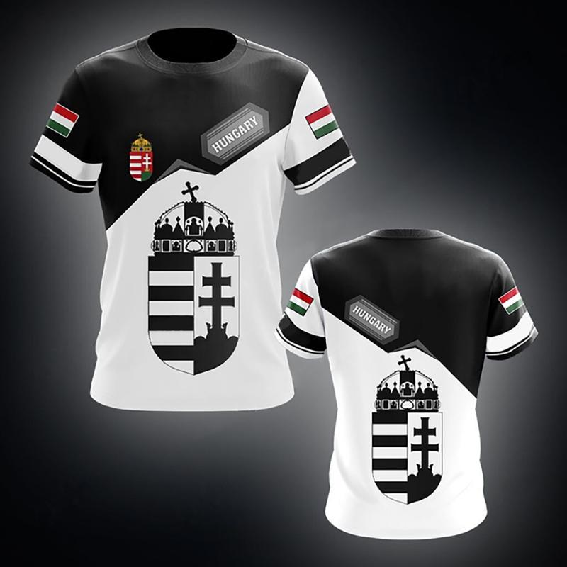

Hungary T-Shirts Hungarian Flag Emblem 3D Print Men Women Casual Fashion Oversized Short Sleeve T Shirt Kids Tees Tops Clothing XL