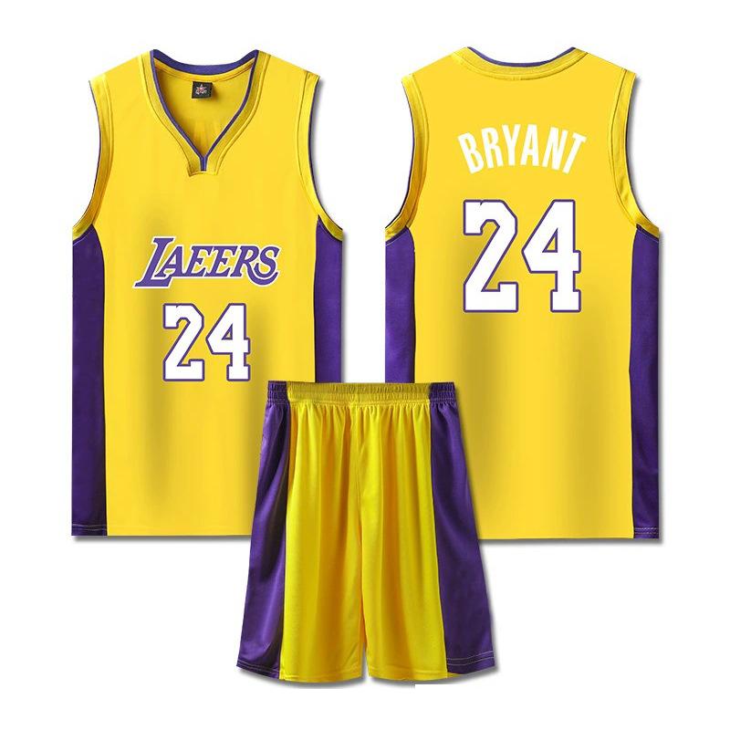 Lakers Classic Yellow basketball jersey No.24 Kobe Bryant 30