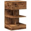 Nightstand with Vintage Wood Look 40 X 35 X 65 Cm Engineered Wood