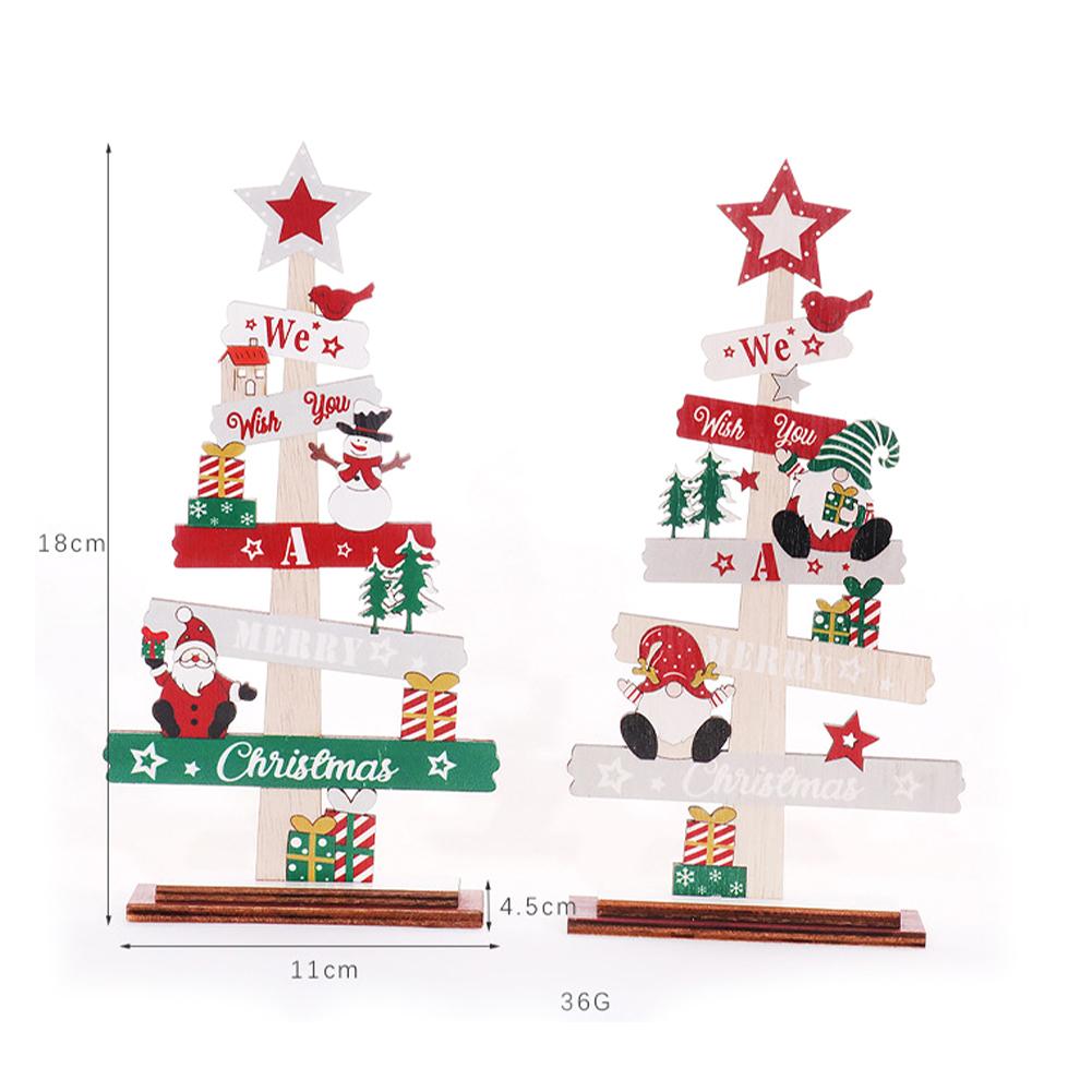 Ornamenti in Legno per Albero di Natale Bambola Senza Volto Travestimento Oggetti di Scena per Foto Regali di Natale per Decorazioni Casa