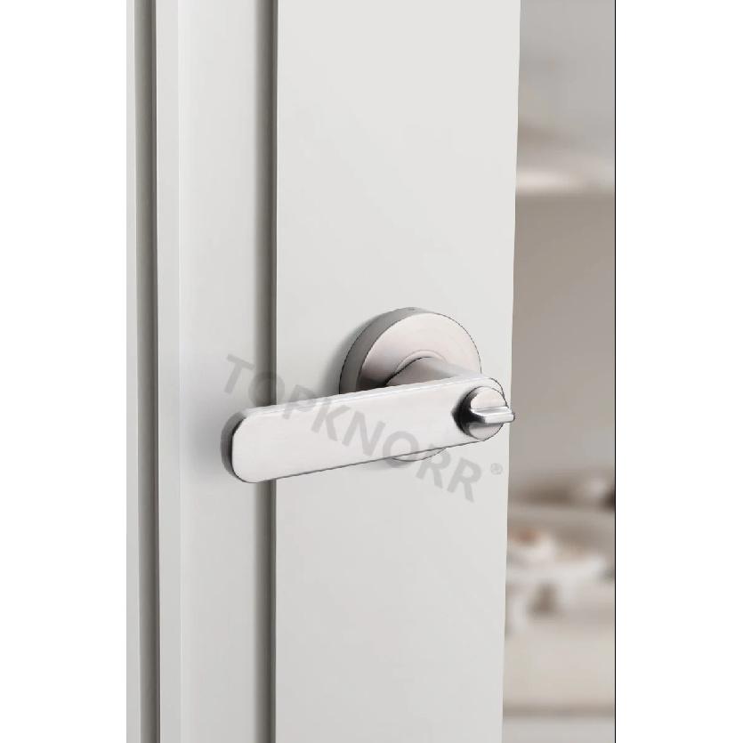304 Stainless Steel Ball Lock Indoor Wooden Door With Key Bathroom Door Handle Household Silent Thickened Anti-theft Door Lock