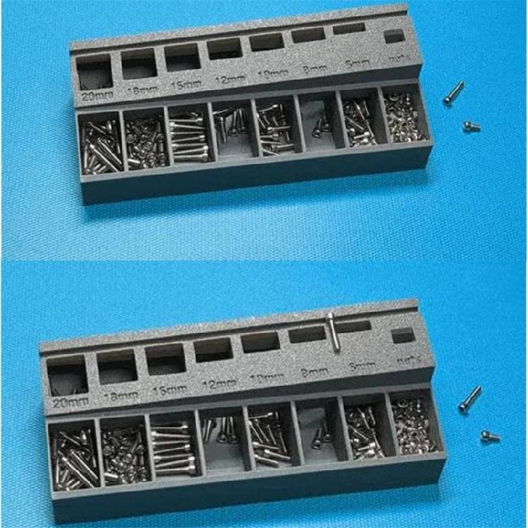 Accuracy Stereoscopic Published Screw Classification Tray with Condensed for Garage Tool Organization and Storage