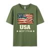 Life Is Really Good USA Flag 4th of July Beach Funny Normal Family Tshirts Premium Cotton Tops Tees for Men T Shirt Design