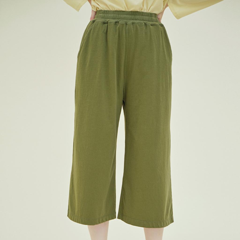 CHIQUITA Jersey Pants (Cotton) Khaki 242502Skh