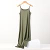 Women's Fashion Summer Spring Solid Color Print Sleeveless Suspenders Loose Waistline Casual Dresses