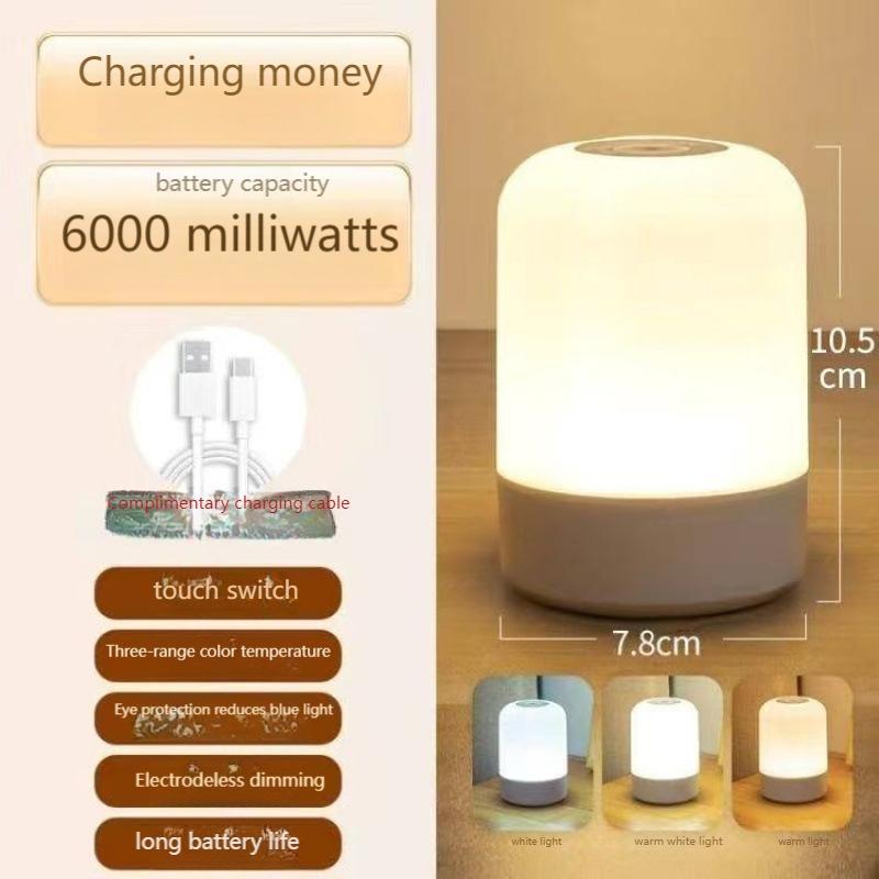 USB Rechargeable Night Light for Nursing-Touch Control Dimmable Baby Feeding Lamp with Timer,Portable Bedside Mood Light