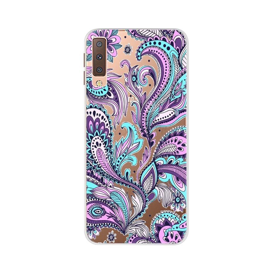 for Samsung A7 2018 Case Soft Silicone Back Cover Cute Cartoon Phone Case For Samsung Galaxy A7 A 7 2018 A750 A750f Case Bumper