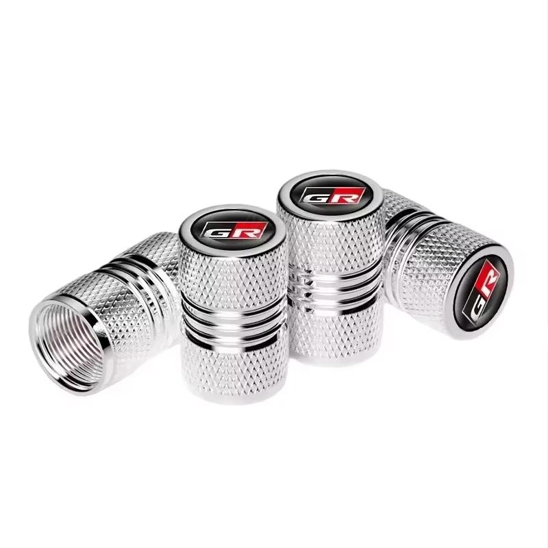 

4Pcs Car Wheel Tire Valve Stem Caps Airtight Cover For Toyota GR Sport RAV4 C-HR Corolla Yaris Camry Prius Tyre Plug Accessories