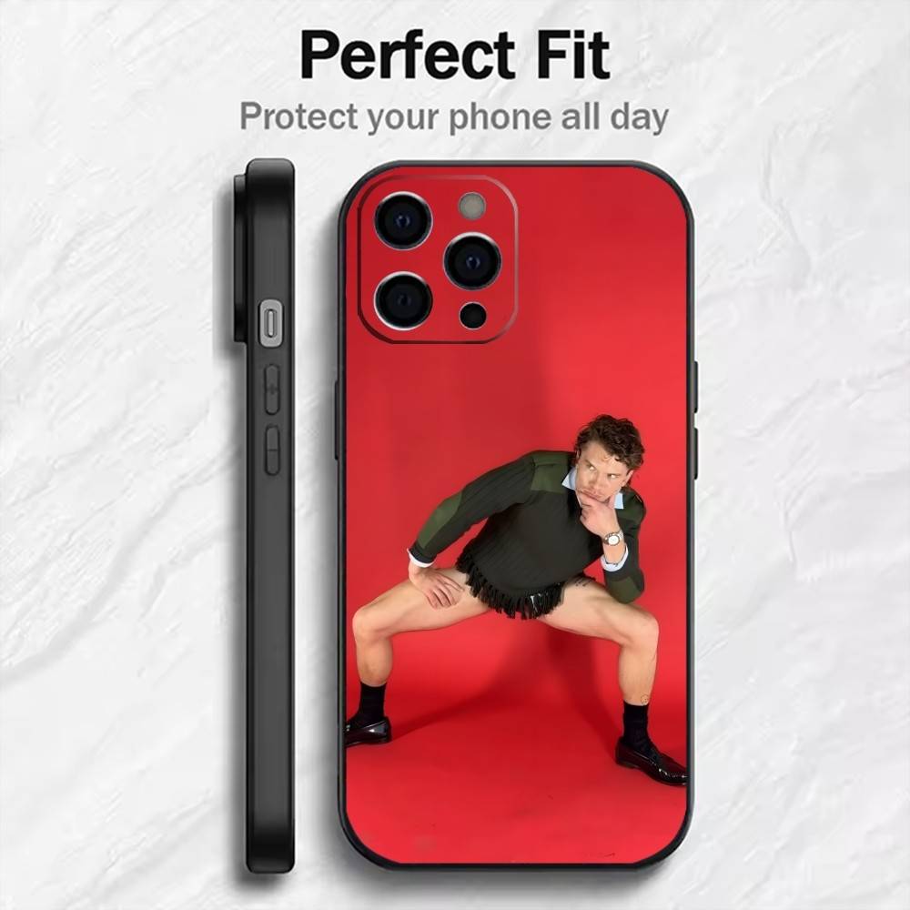 Daily C-Connor S-Storrie Phone Case For iPhone17,16,15,14,13,12 Plus,Max Soft Silicone Black Cover