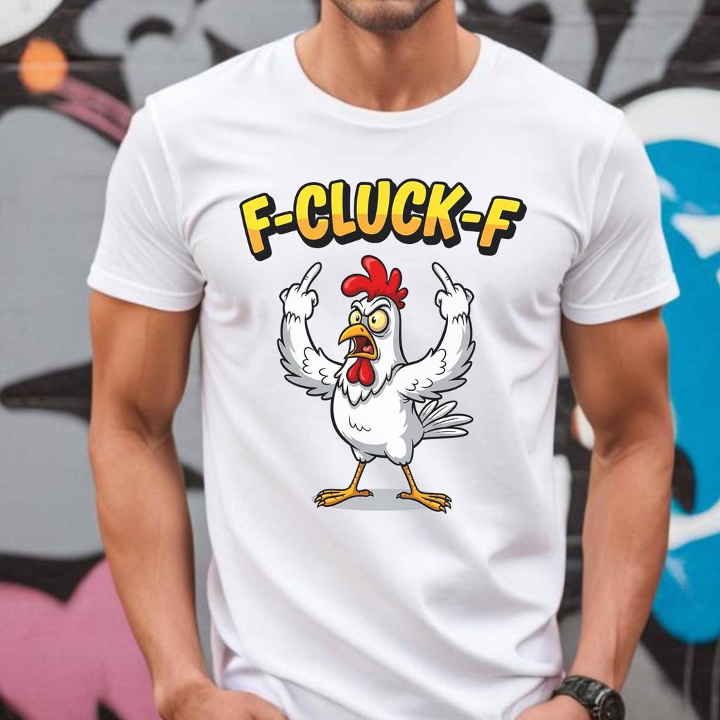 2026 New Funny F Caw F Chicken FCAWF Chicken TShirt Men Funny Cotton Tee Shirt Crew Neck Short Sleeve T Shirt Gift Idea Clothes