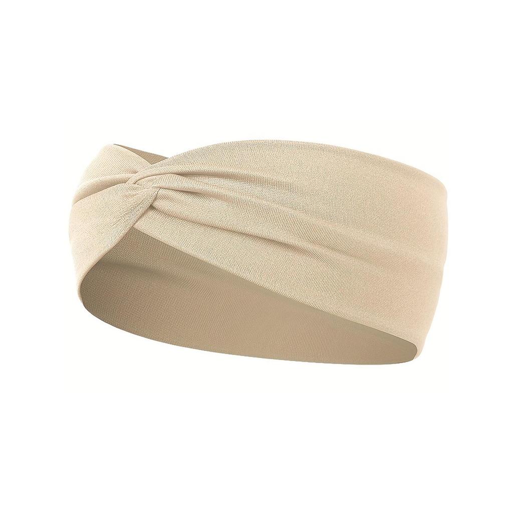 Damen Elastisches Yoga-Schweißband, Breites Schweißabsorbierendes Stirnband, Sport-Haaraccessoire