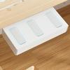 White Under Desk Storage Box Self Adhesive Storage Box Desk Storage Drawer Organizer Drawer Hidden Design