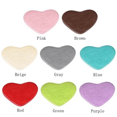 Fashion Love Heart Shape Non-slip Bath Mat Kitchen Living Room Bathroom Rug