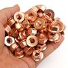M8 Exhaust Pipe Nuts for BMW E30 3 Series Carbon Steel Copper Plated Hex Self Locking Nut Manifold High Temp Fastener Hardware