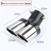 Universal Stainless Steel Tailpipe Muffler Tip Decoration