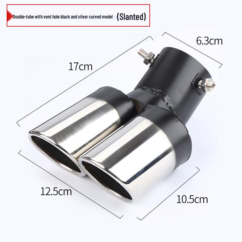Universal Stainless Steel Tailpipe Muffler Tip Decoration