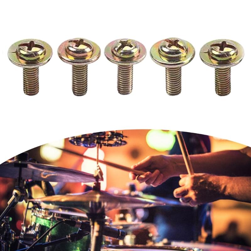 20 Stück Trommelöse Montage schrauben Klauenhaken Spannschrauben Musikinstrument Teile Ersatzteile Trommelöse Klauenhaken Schraube