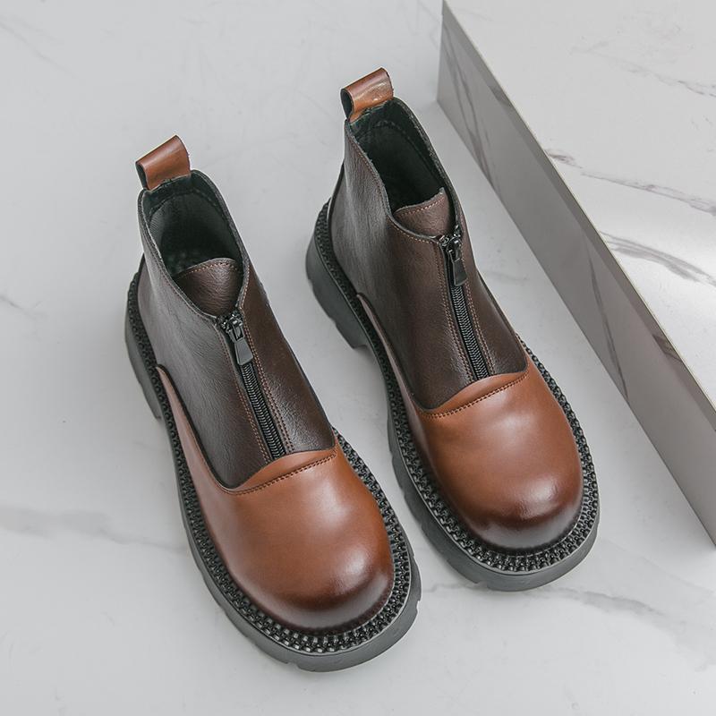 

High Quality High Cut Thick Soled Leather Shoes Fashionable Business Pointed Men s Boots Comfort Versatile Leather Chelsea Boots 46 чёрный