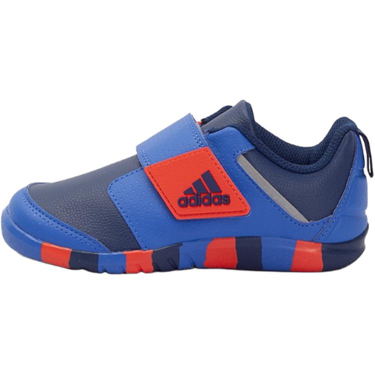 Adidas Fortaplay Ac Synthetic Leather Trendy Fashion Non-Slip Wear-Resistant Low-Top Walking Shoes Baby Shoes Blue BA9557