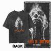 G36 Men's Cotton Crew Neck T-Shirt with Skull Print on the Back