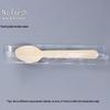 Biodegradable Disposable Wooden Ice Cream Spoons - Individually Packaged for Ice Cream or Popsicles.