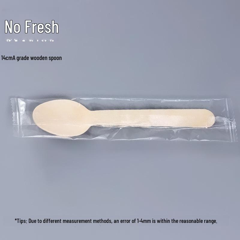 Biodegradable Disposable Wooden Ice Cream Spoons - Individually Packaged for Ice Cream or Popsicles.